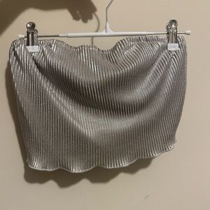 Metallic Crop Top